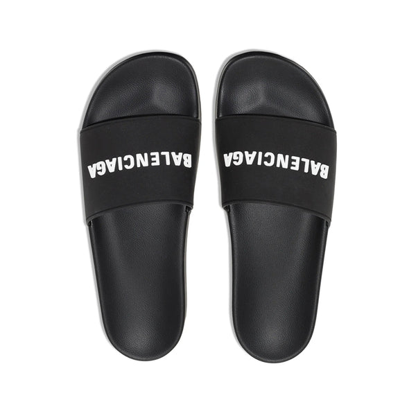 Balenciaga Shoes Balenciaga Black Flip-Flops & Slides Men Luxury Lifestyle Designer Footwear