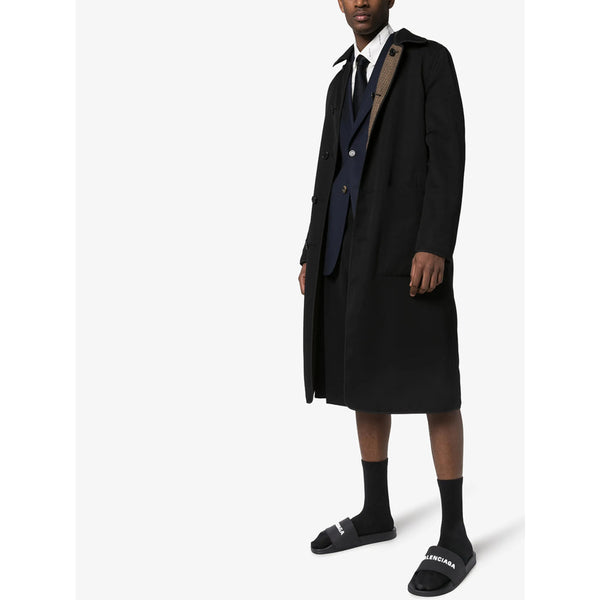 Balenciaga Shoes Balenciaga Black Flip-Flops & Slides Men Luxury Lifestyle Designer Footwear