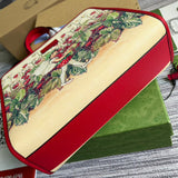 Understated bag shown from front angle