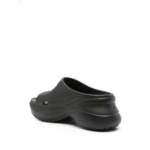 Balenciaga Shoes- Balenciaga Black Flip-Flops & Slides Women Luxury Lifestyle Designer Footwear