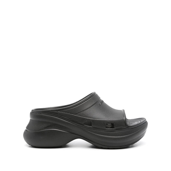 Balenciaga Shoes Balenciaga Black Flip-Flops & Slides Women Premium Designer Casual Shoes