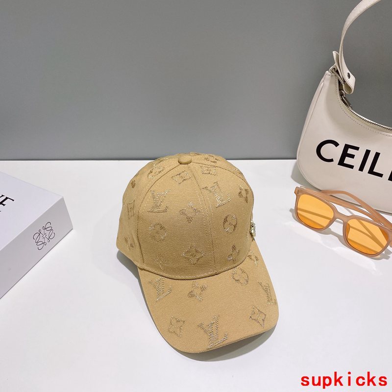 Close-up detail view of Louis Vuitton unisex cap