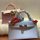 Close-up detail of elegant bag design