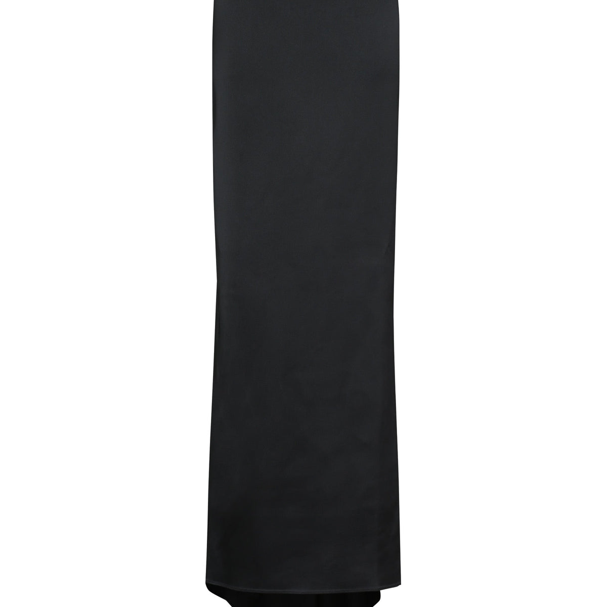 Balenciaga Skirts? BALENCIAGA Long Satin Skirt with Back Train Elegant Designer Casual Skirt