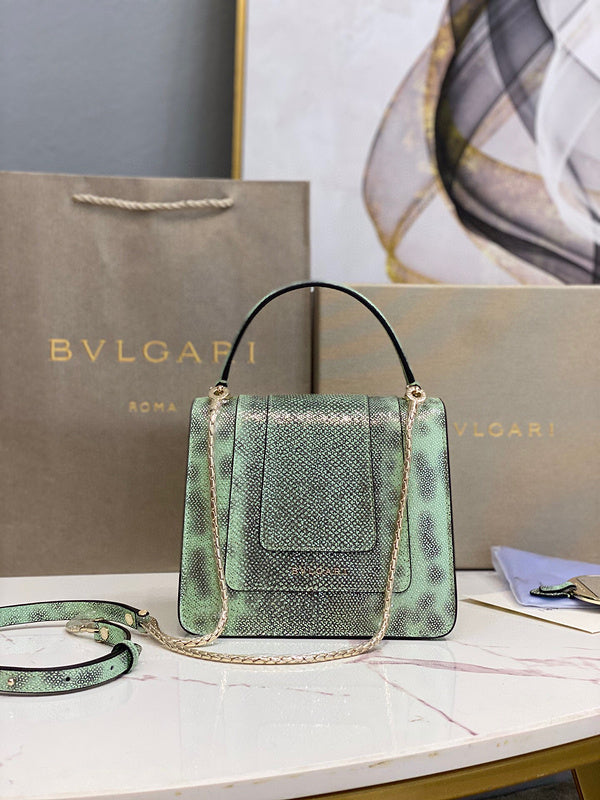 Polished Faux Leather Handbag - Premium Craftsmanship Detailing | Women's Premium Handbag #1795 - side angle view (image 2) of designer-inspired handbag