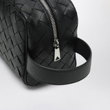 Close-up of Bottega Veneta shoulder bags hardware and fine stitching