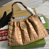 Front view of everyday-luxe structured women's handbag – women's designer-style accessory