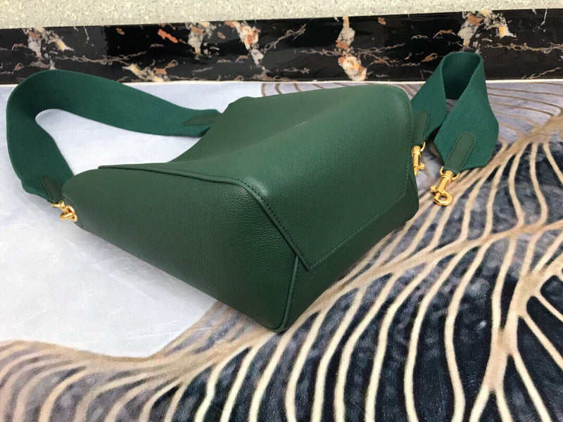 Back view of structured statement women's handbag – women's premium purse