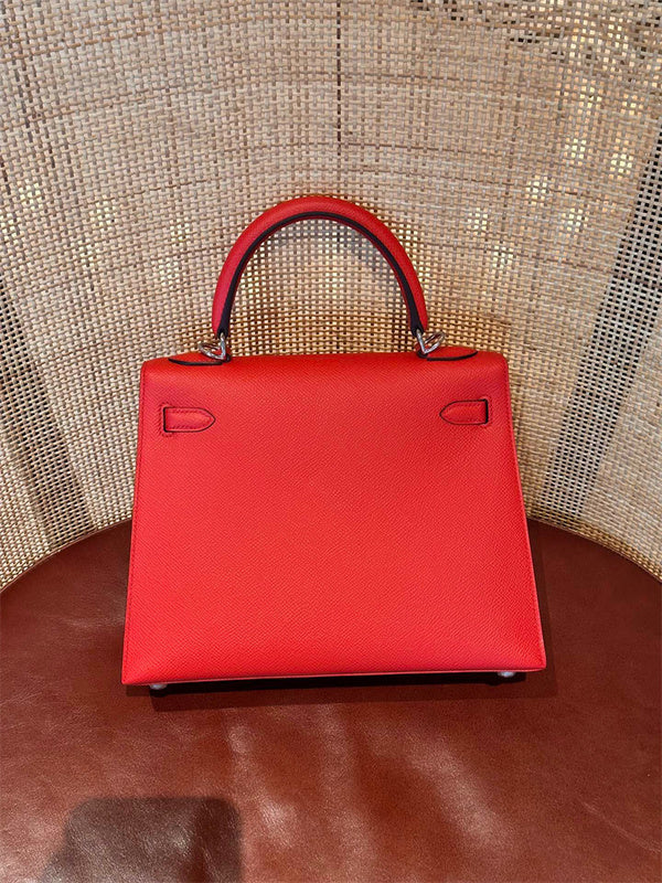  tailored handbag detail view showing craftsmanship