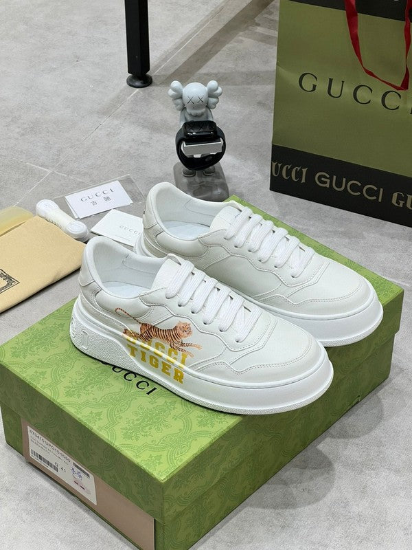 Gucci bold contrast luxury sneakers view 10 signature lace-up style