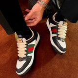 Gucci crisp white luxury sneakers view 7 heritage-inspired look