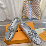 Louis Vuitton White Low-Top Sneakers - Detail Shot of Craftsmanship