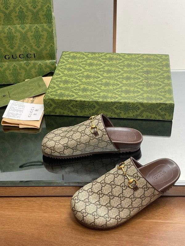 Gucci two-tone luxury sneakers view 6 breathable knit upper