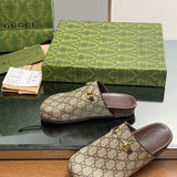 Gucci two-tone luxury sneakers view 6 breathable knit upper