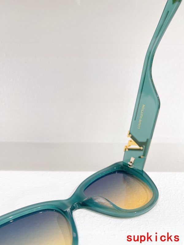 Lifestyle view of Louis Vuitton unisex sunglasses
