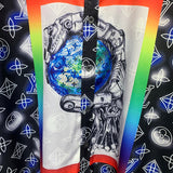Full styled look of Louis Vuitton cotton t-shirt with signature branding