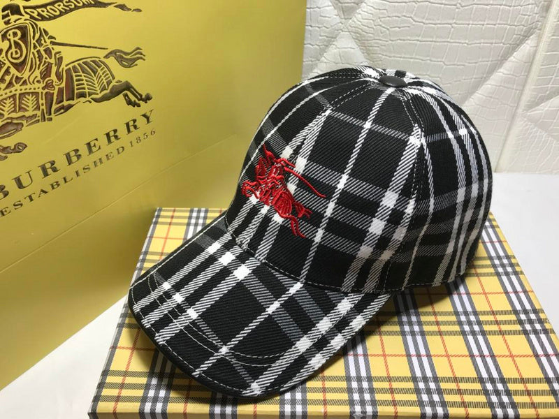 Front view of Burberry unisex cap