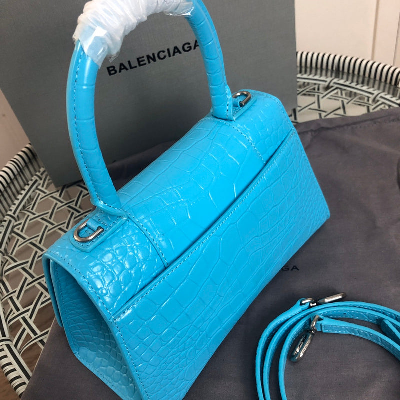 Top view of modern structured women's handbag – women's luxury handbag