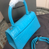 Top view of modern structured women's handbag – women's luxury handbag