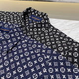 Side profile of Louis Vuitton luxury clothing with logo-detail design