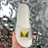 Close-up of Valentino Garavani shoes craftsmanship