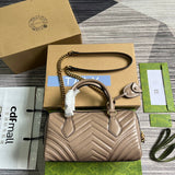 Front view of elevated signature women's handbag – women's luxury handbag