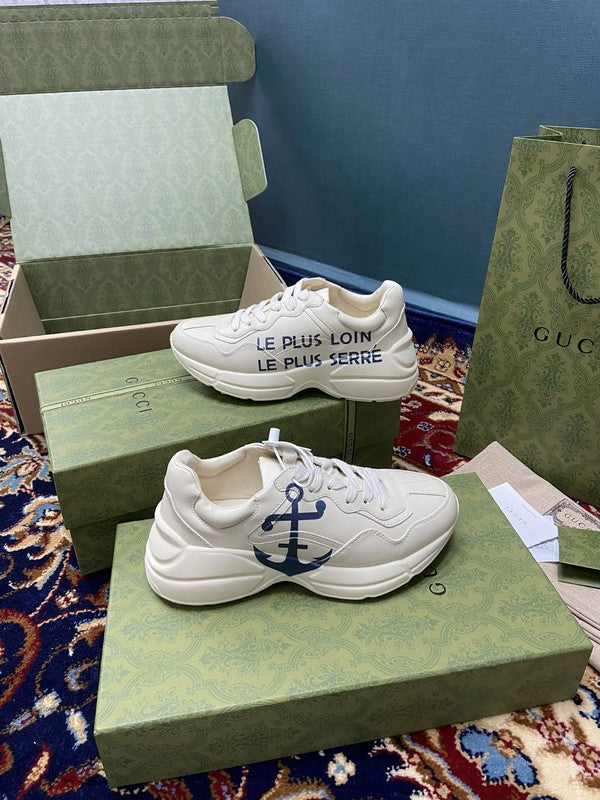 Gucci bold contrast luxury sneakers view 4 streetwear statement look