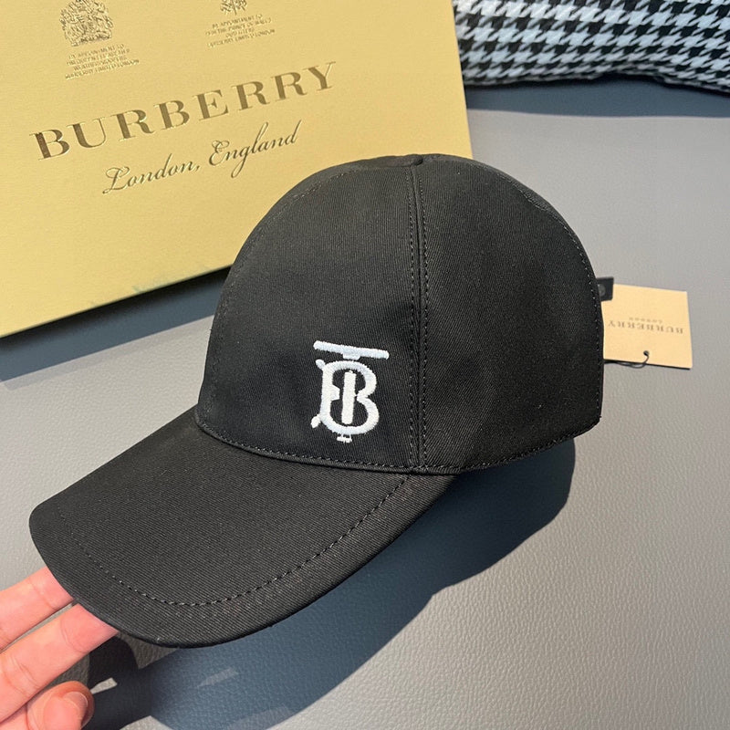 Angled view of Burberry unisex cap