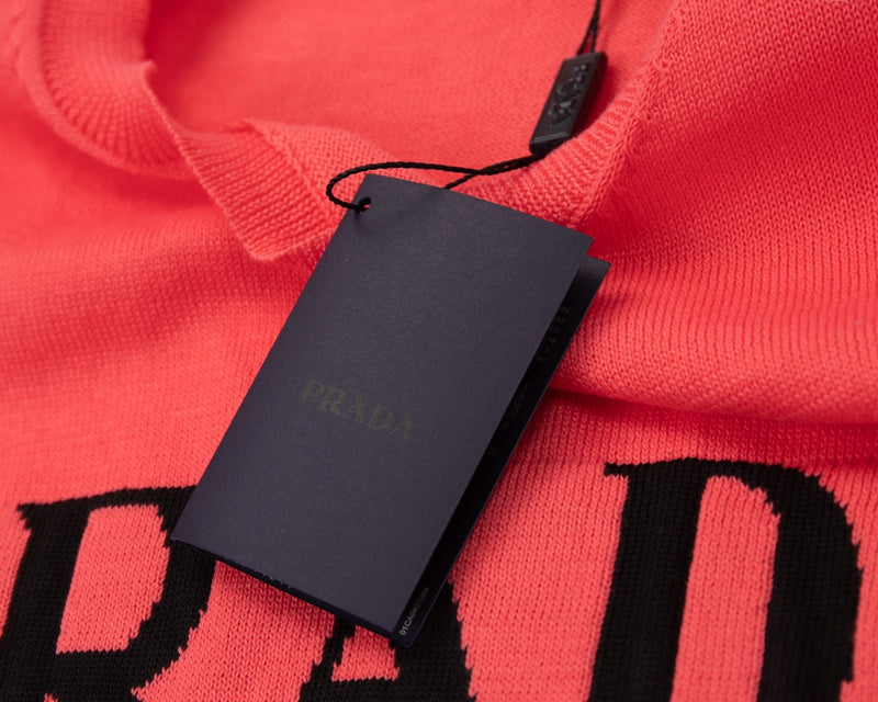 Close-up detail shot of Polo cotton polo shirt with monogram-inspired silhouette