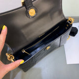 Classic Vegan Leather Handbag - Statement Silhouette | Women's Fashion Handbag #272 - alternate angle view (image 8) of designer-inspired handbag