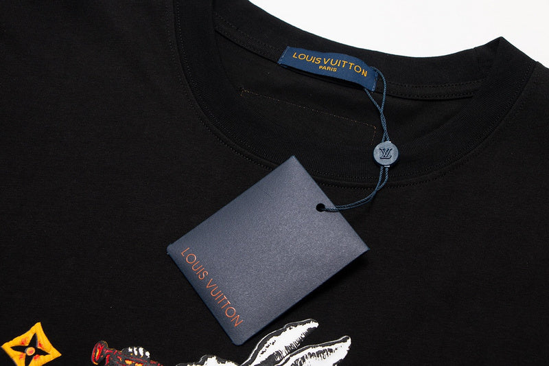 Flat lay presentation of Louis Vuitton cotton t-shirt with everyday silhouette
