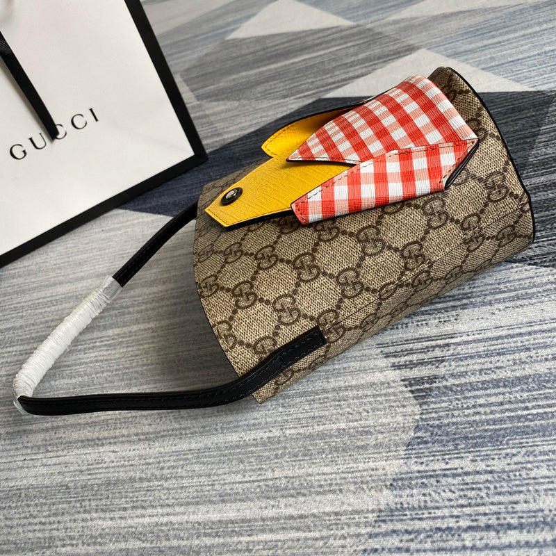 Top view of modern classic women's handbag – women's luxury accessory