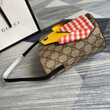 Top view of modern classic women's handbag – women's luxury accessory