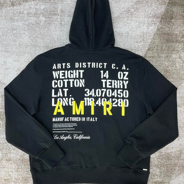 Amiri hoodie back view — premium authentic designer style