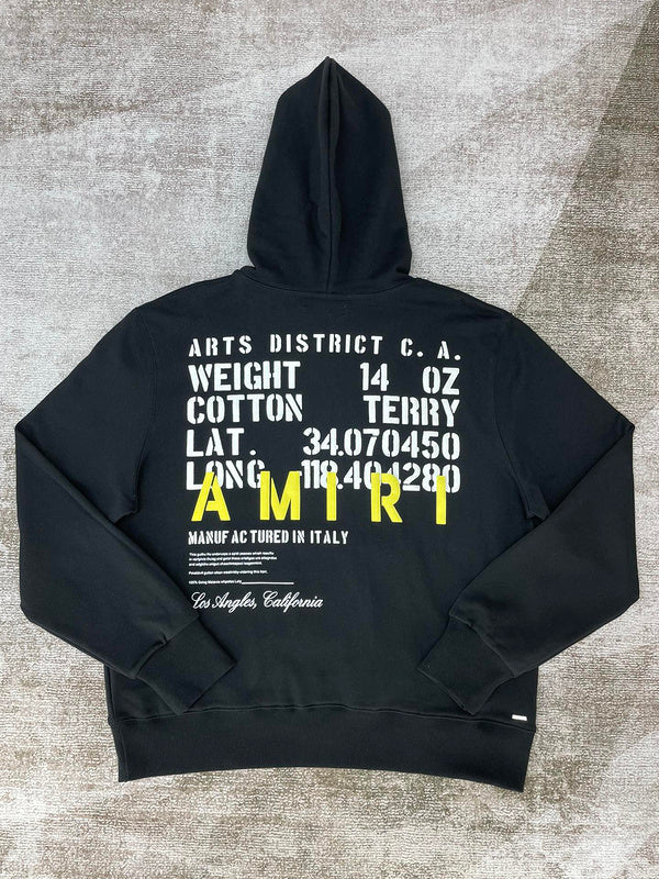 Amiri designer hoodie full view