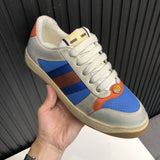 Gucci neutral cream luxury sneakers view 9 breathable knit upper