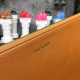 Structured Faux Leather Handbag - Polished Finish | Women's Everyday Carry Handbag #1019 - interior view (image 6) of designer-inspired handbag