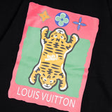Back view of Louis Vuitton luxury clothing with logo-detail design