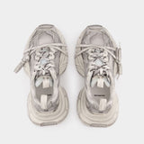 Close-up of Balenciaga sneakers hardware and fine stitching