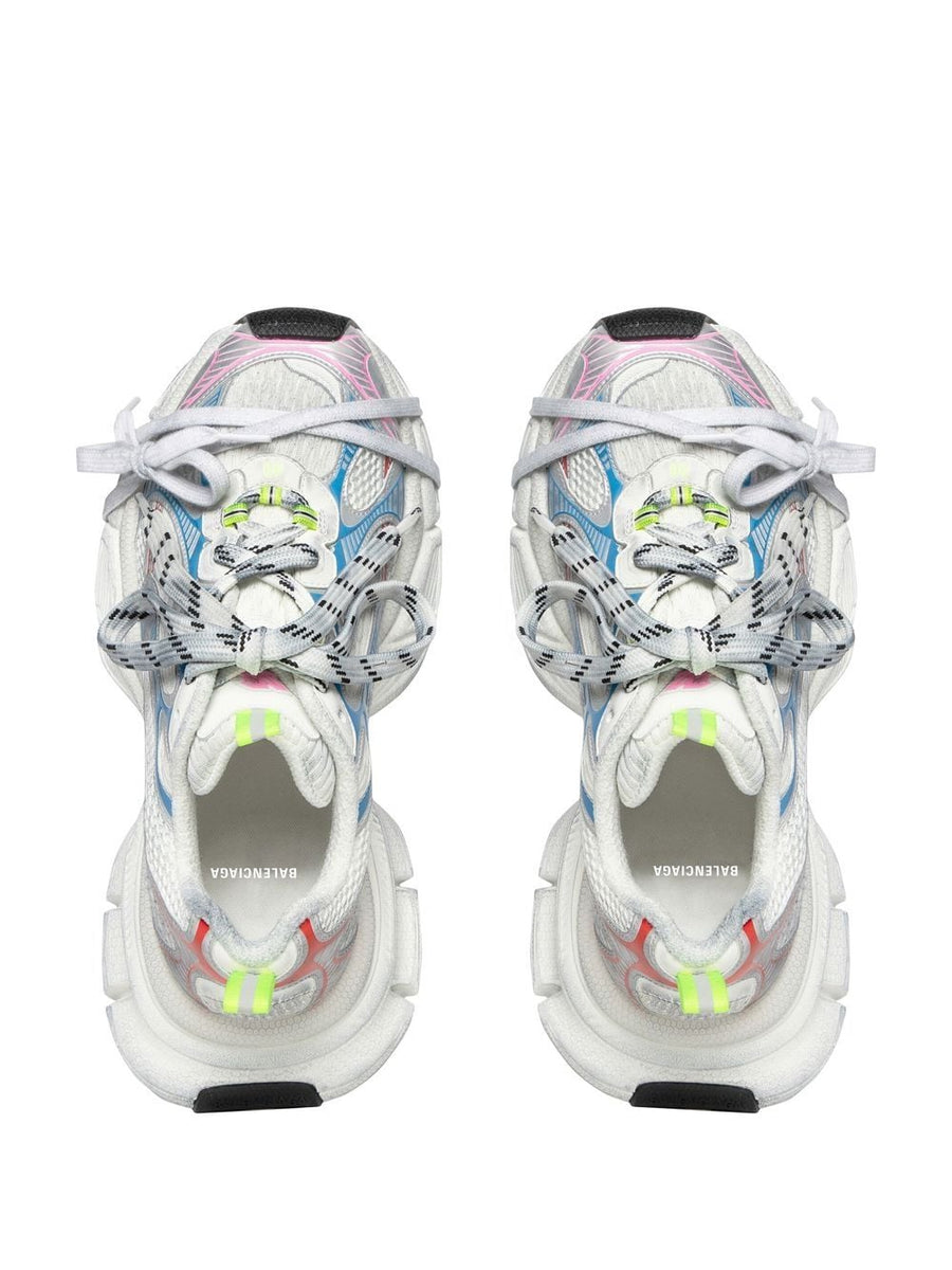 Close-up of Balenciaga sneakers hardware and fine stitching
