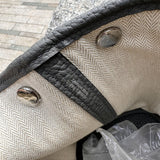 Statement handbag styled for everyday wear