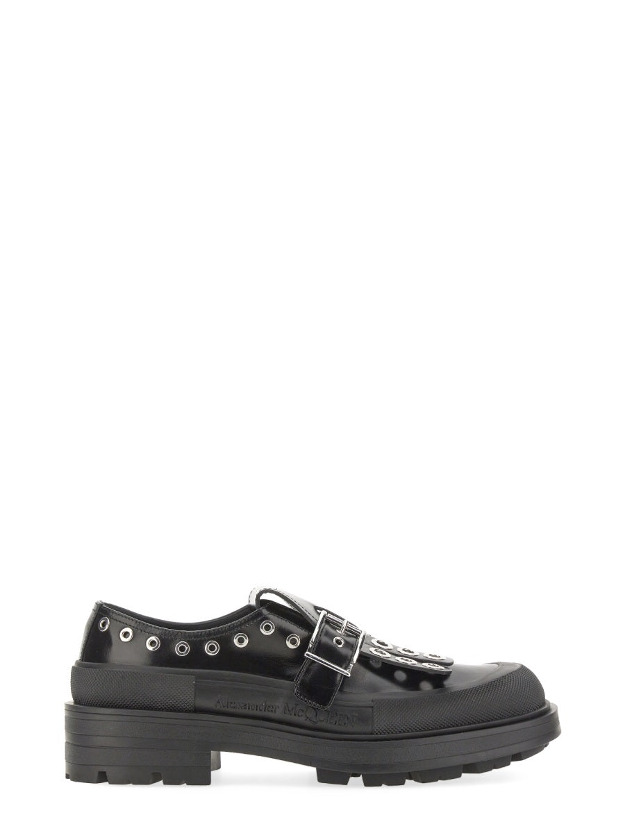 Alexander McQueen slides luxury designer piece front view
