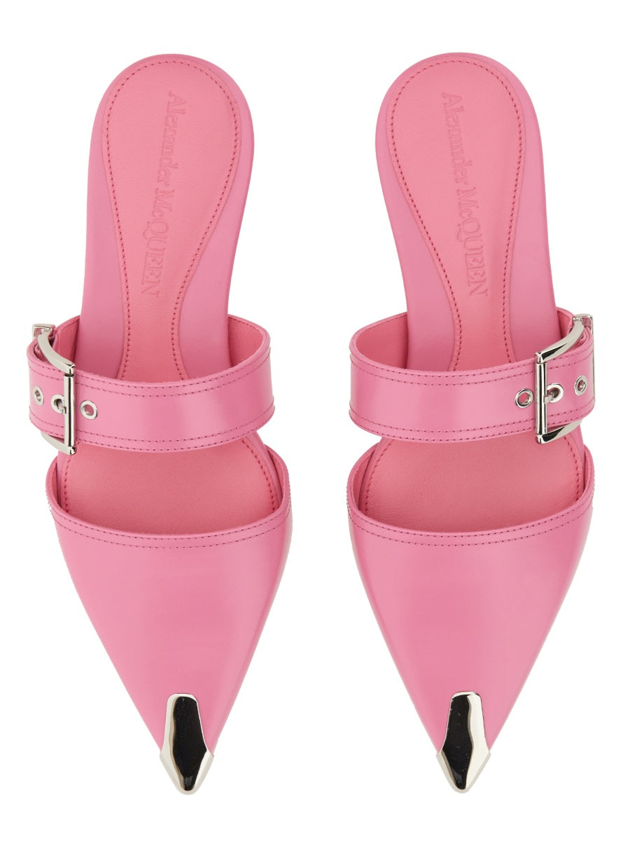Alexander McQueen premium flats detail and craftsmanship close-up