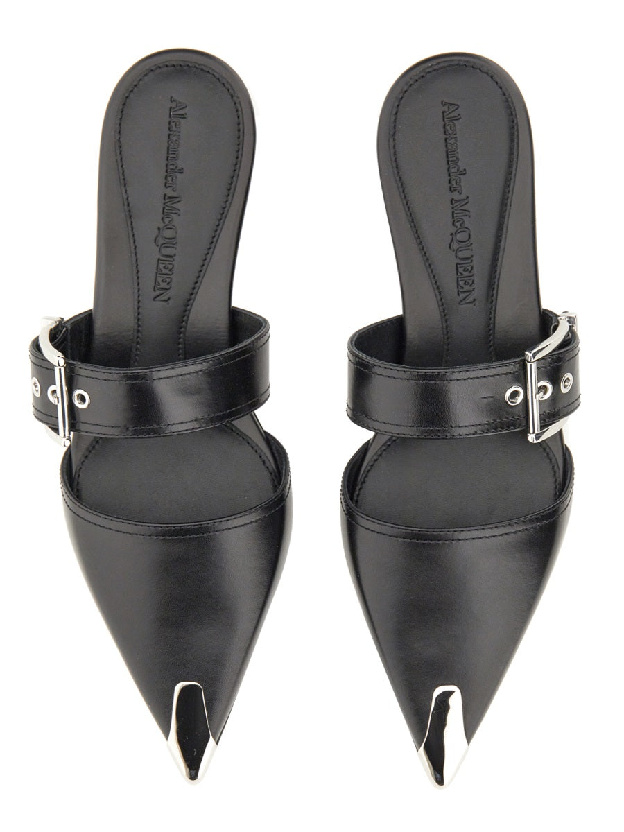 Alexander McQueen premium flats detail and craftsmanship close-up