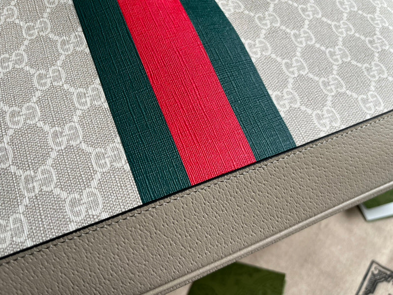 Back view of modern signature women's handbag – women's designer-style accessory