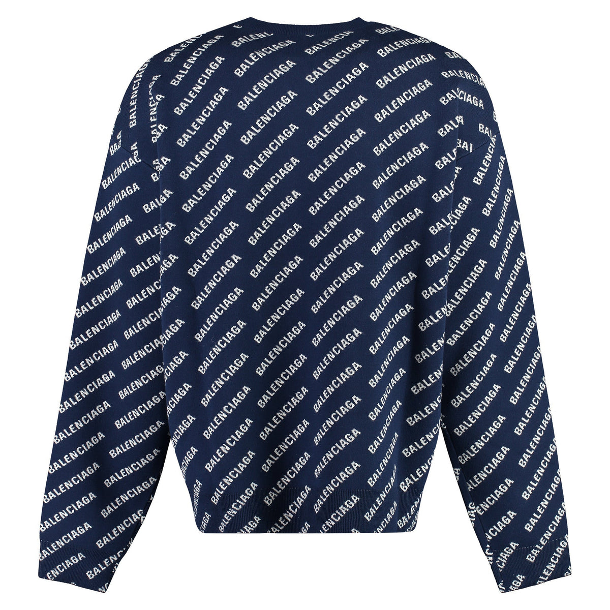 Balenciaga Sweaters? BALENCIAGA Long Sleeve Crew-Neck Sweater Luxury Designer Knit Sweater