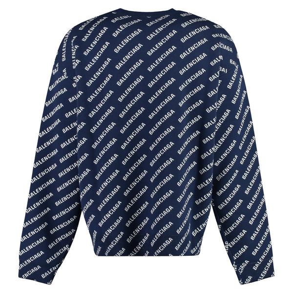 Balenciaga Sweaters- BALENCIAGA Long Sleeve Crew-Neck Sweater Luxury Designer Knit Sweater