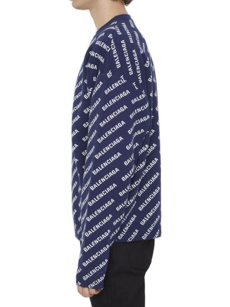 Balenciaga Sweaters? BALENCIAGA Long Sleeve Crew-Neck Sweater Luxury Designer Knit Sweater