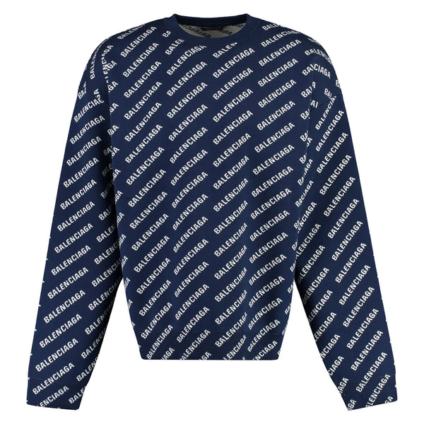 Balenciaga Sweaters- BALENCIAGA Long Sleeve Crew-Neck Sweater Luxury Designer Knit Sweater