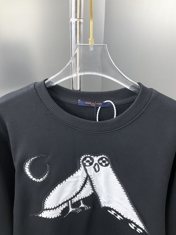 Close-up detail shot of Louis Vuitton luxury clothing with streetwear-inspired cut